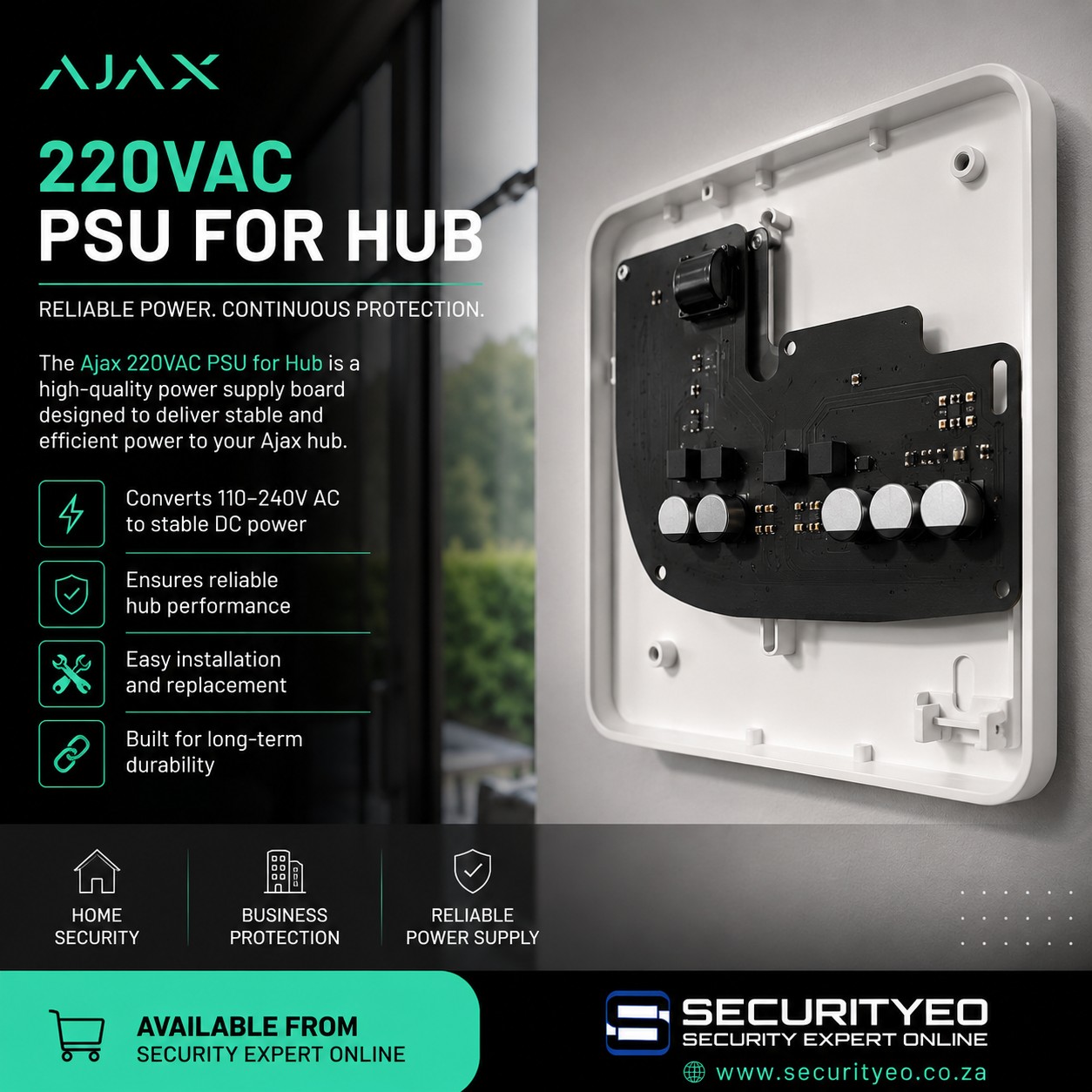 Ajax 220VAC PSU for Hub 2 & Hub 2 Plus - Image 2