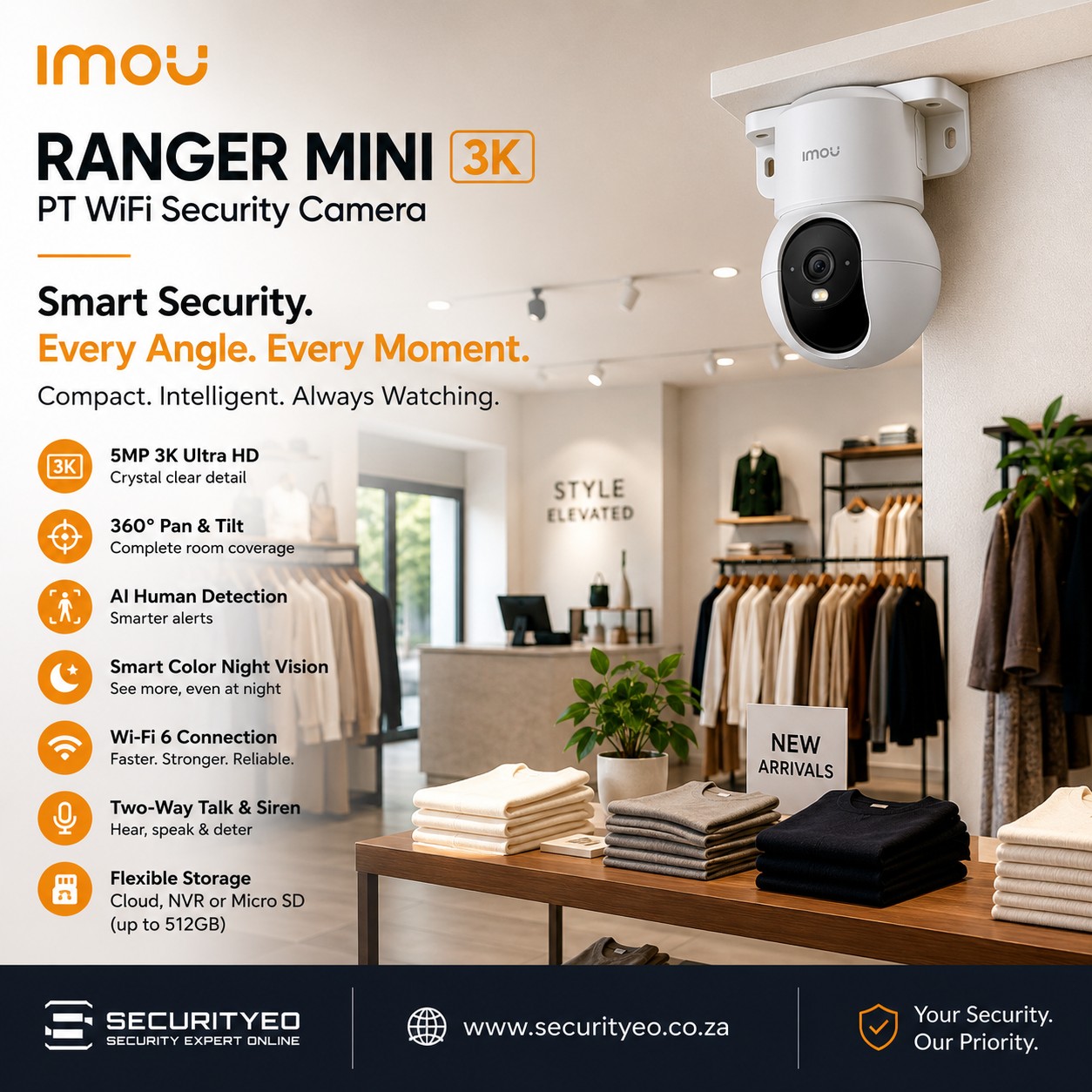 IMOU Ranger Mini 3K PT WiFi Security Camera - Image 2
