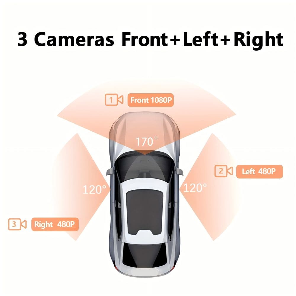 BNETA F300 2MP DashCam – 3 Channel Simultaneous Recording - Image 7