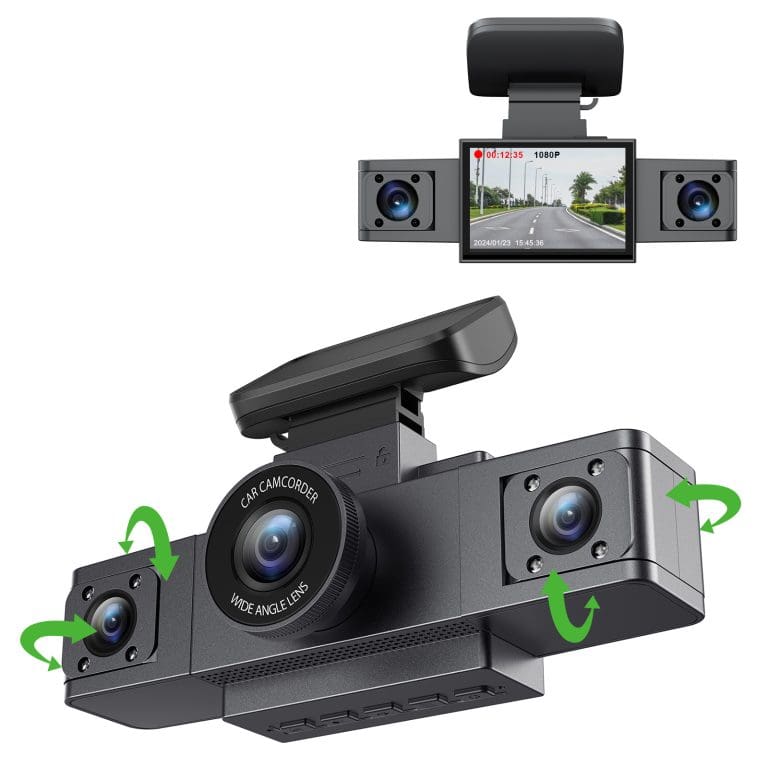 BNETA F300 2MP DashCam – 3 Channel Simultaneous Recording - Image 4