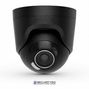 Ajax TurretCam HL 8MP Black camera lens and hybrid light detail