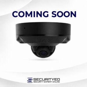 Ajax DomeCam Mini HL 8MP 2.8mm Black AI security camera front view