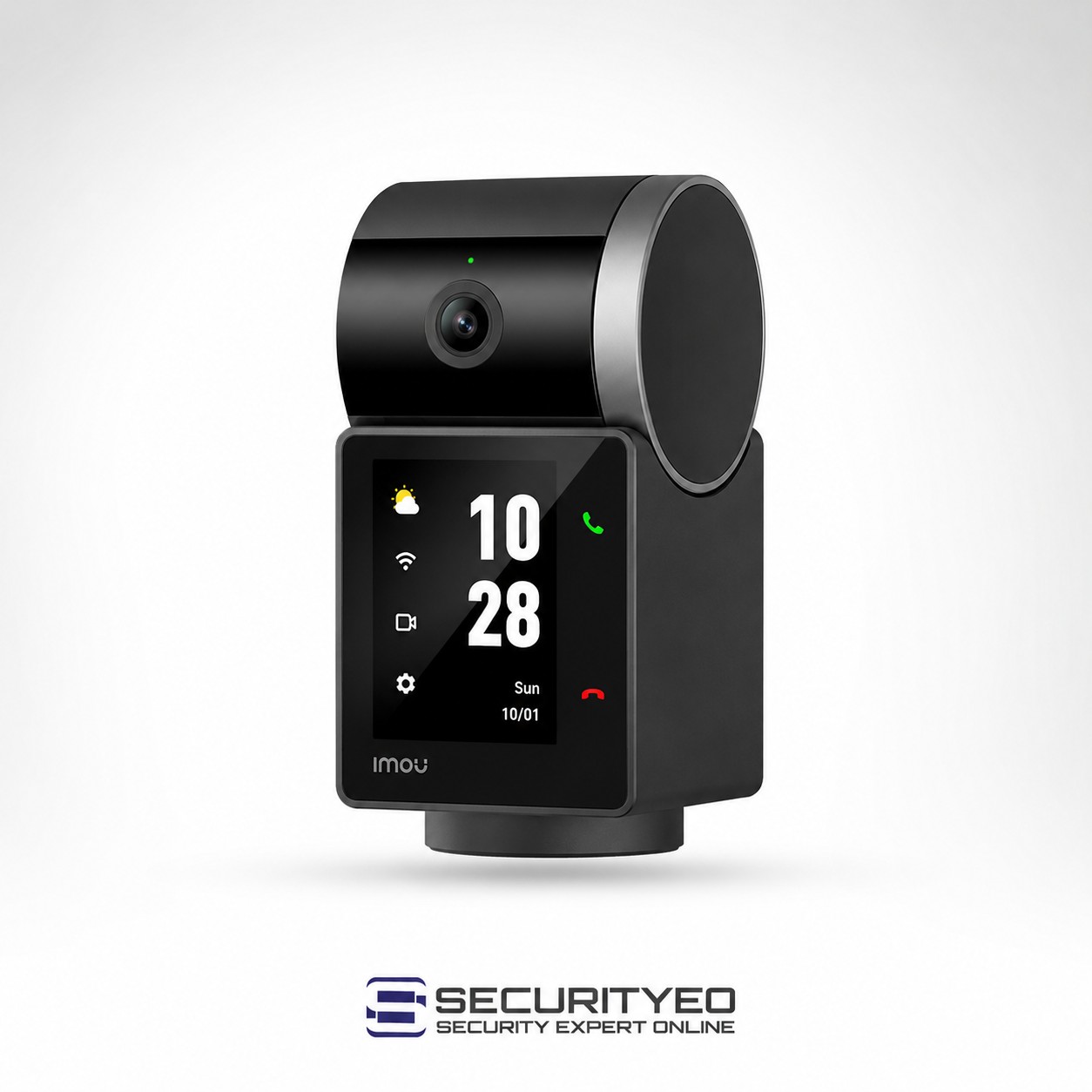 IMOU Rex VT camera lens and information display close-up