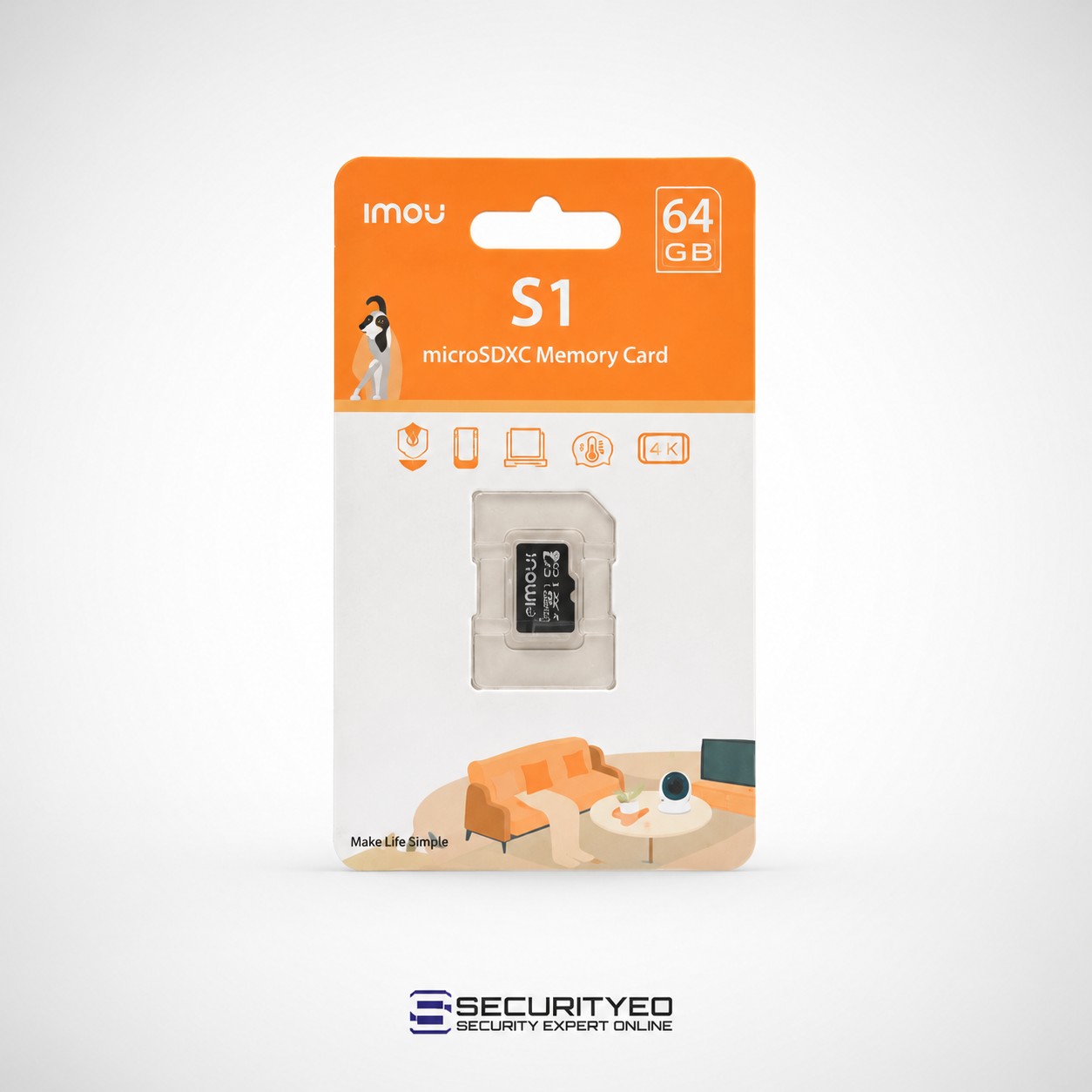 64GB UHS-I V30 security camera microSD card